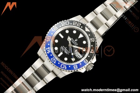 Rolex - GMT II 126710BLNR Batman 40mm 904L Oys SS/SS Black QF V2 SH3285 CHS