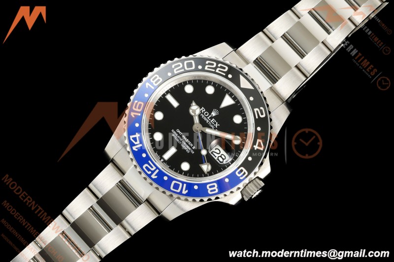 Rolex - GMT II 126710BLNR Batman 40mm 904L Oys SS/SS Black QF V2 SH3285 CHS