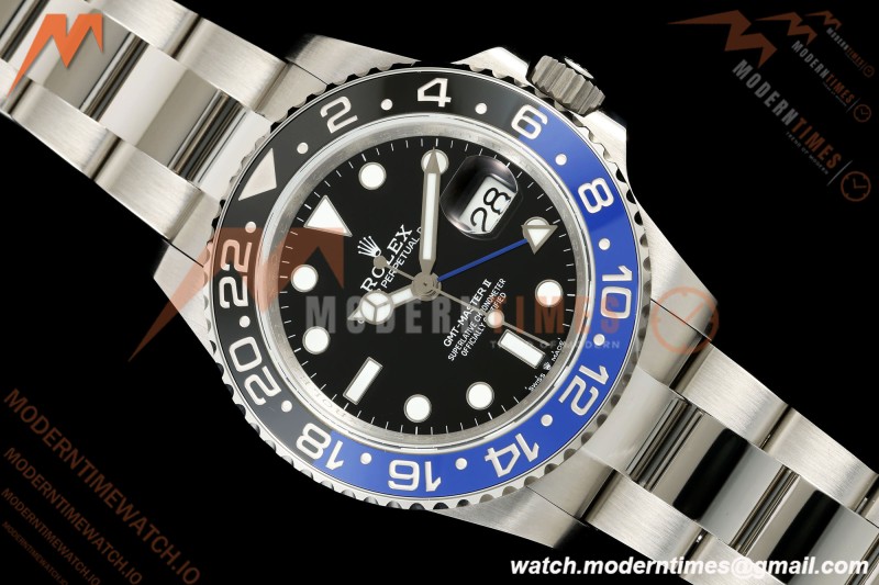Rolex - GMT II 126710BLNR Batman 40mm 904L Oys SS/SS Black QF V2 SH3285 CHS