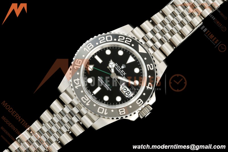 Rolex - GMT II 126710GRNR Bruce Wayne 40mm 904L Jubilee SS/SS Black QF V2 SH3285 CHS