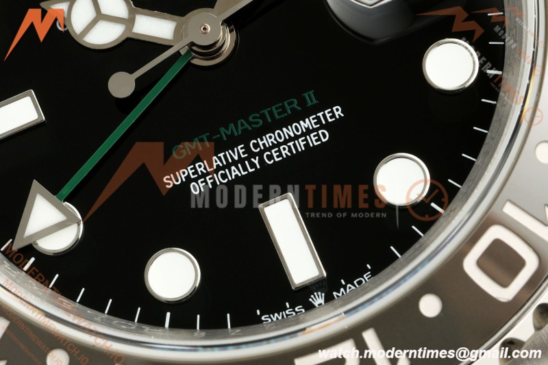 Rolex - GMT II 126710GRNR Bruce Wayne 40mm 904L Oyster SS/SS Black QF V2 SH3285 CHS