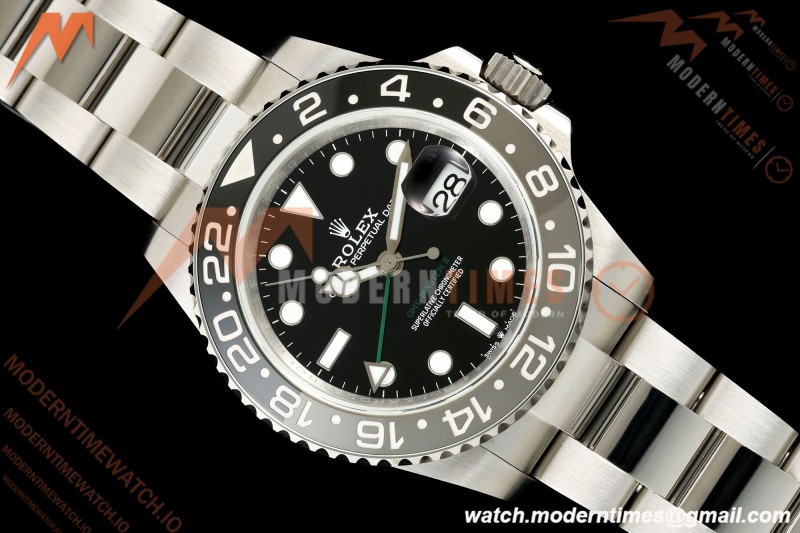 Rolex - GMT II 126710GRNR Bruce Wayne 40mm 904L Oyster SS/SS Black QF V2 SH3285 CHS