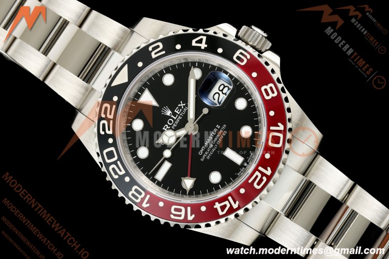Rolex - GMT II 126710 Coke Oys 40mm 904L SS/SS Black SCF SH3285 CHS
