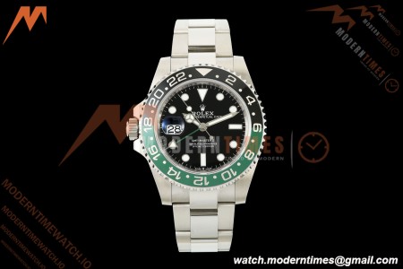 Rolex - GMT II 126720VTNR 40mm 904L Oys SS/SS LHD Black Dial SCF SH3285 CHS | SCF 팩토리 롤렉스 GMT-마스터 II 126720VTNR "스프라이트" 오이스터 브레이슬릿 SH3285 왼손잡이용 올바른 핸드 스택!