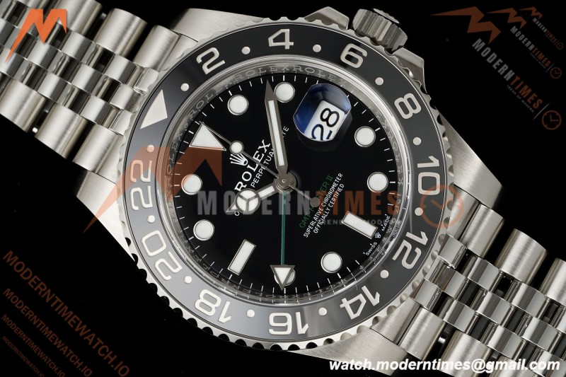 Rolex - GMT II 126710GRNR Bruce Wayne 40mm 904L Jubilee SS/SS Black Clean Plus DD3285 CHS