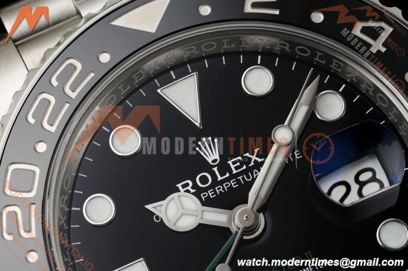 Rolex - GMT II 126710GRNR Bruce Wayne 40mm 904L Jubilee SS/SS Black Clean Plus DD3285 CHS