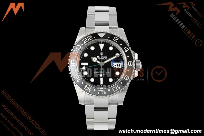 Rolex - GMT II 126710GRNR Bruce Wayne 40mm 904L Oyster SS/SS Black Clean Plus DD3285 CHS