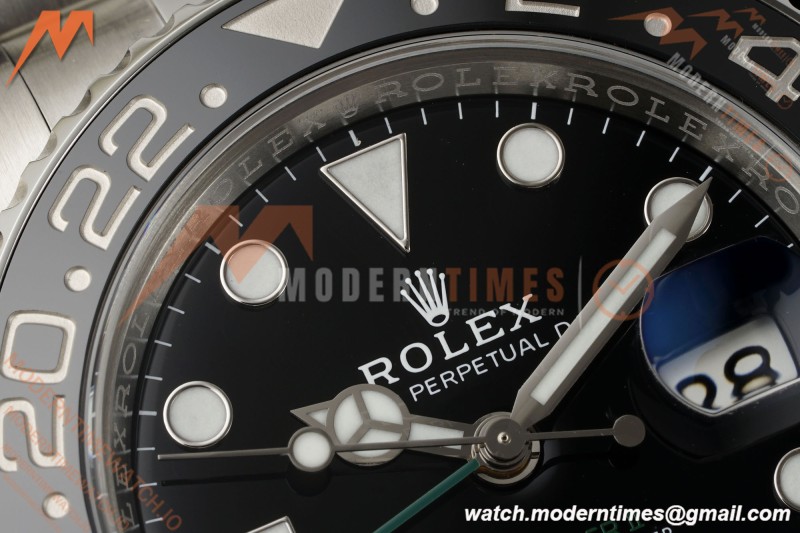 Rolex - GMT II 126710GRNR Bruce Wayne 40mm 904L Oyster SS/SS Black Clean Plus DD3285 CHS