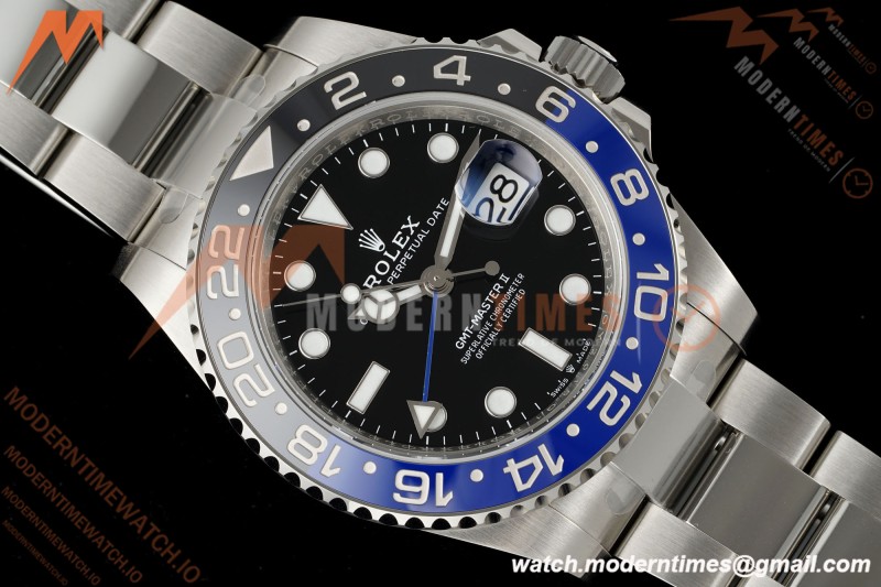 Rolex - GMT II 126710BLNR Batman 40mm 904L Oys SS/SS Black Clean Plus SH3285 CHS