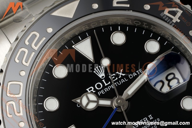 Rolex - GMT II 126710BLNR Batman 40mm 904L Oys SS/SS Black Clean Plus SH3285 CHS