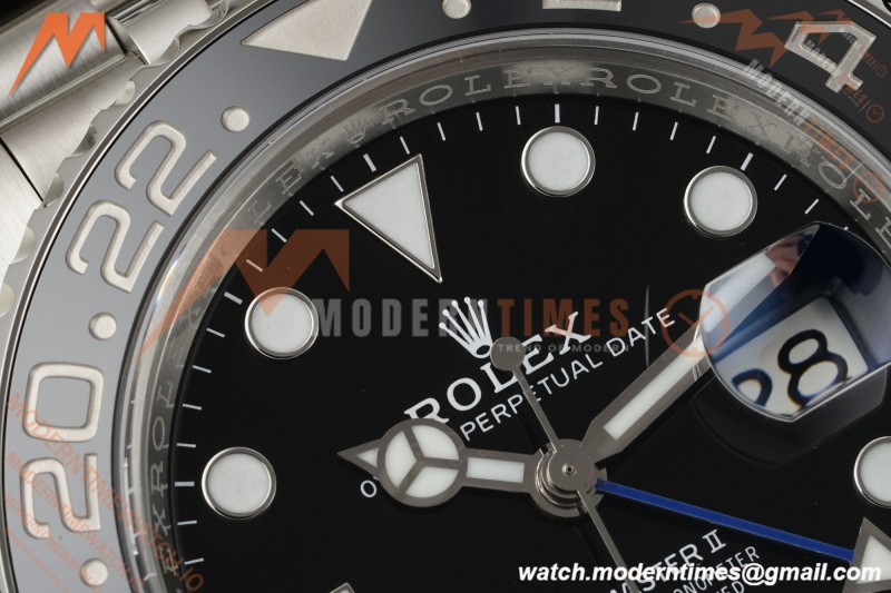 Rolex - GMT II 126710BLNR Batgirl 40mm 904L Jub SS/SS Black Clean Plus SH3285 CHS