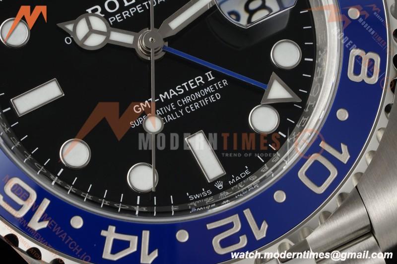 Rolex - GMT II 126710BLNR Batgirl 40mm 904L Jub SS/SS Black Clean Plus SH3285 CHS