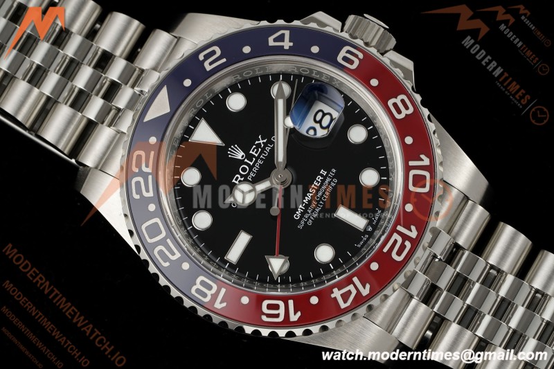 Rolex - GMT II 126710BLRO Pepsi 40mm 904L Jub SS/SS Black Clean Plus DD3285 CHS