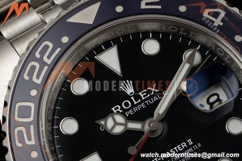 Rolex - GMT II 126710BLRO Pepsi 40mm 904L Jub SS/SS Black Clean Plus DD3285 CHS