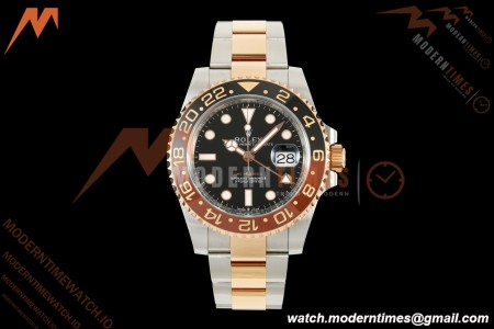 Rolex - GMT II 126711CHNR Rootbeer Oys 40mm 904L RG/SS Black VF DD3285 CHS