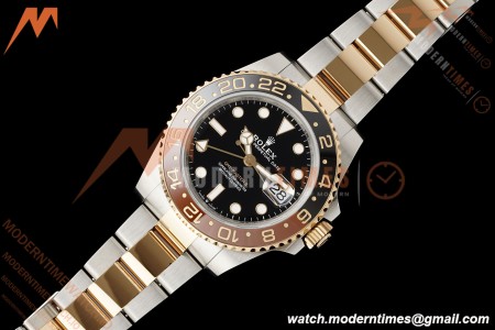 Rolex - GMT II 126711CHNR Rootbeer Gain Weight Oys 40mm 904L RG/SS Black VSF DD3285 CHS