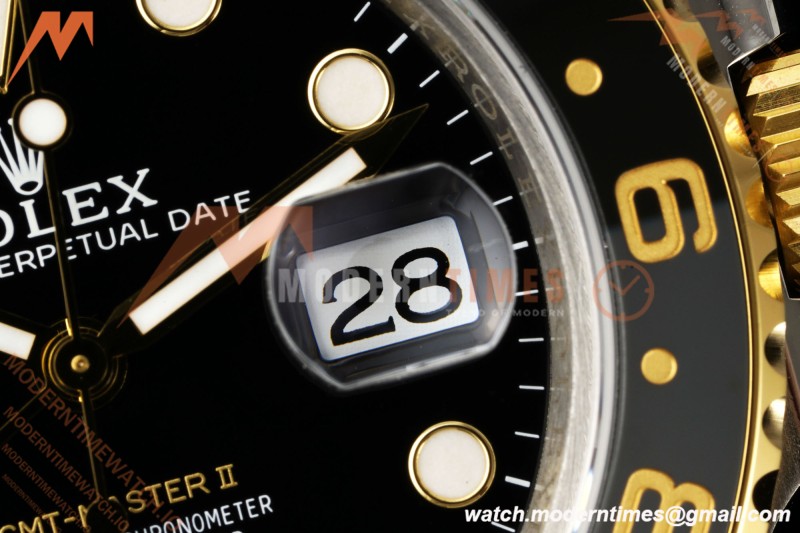 Rolex - GMT II 126713GRNR Bumblebee Gain Weight Jub 40mm 904L YG/SS Black VSF DD3285 CHS