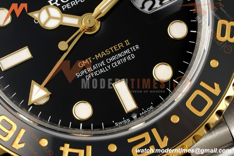 Rolex - GMT II 126713GRNR Bumblebee Gain Weight Jub 40mm 904L YG/SS Black VSF DD3285 CHS