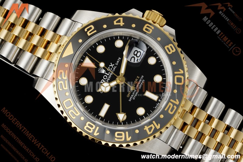 Rolex - GMT II 126713GRNR Bumblebee Gain Weight Jub 40mm 904L YG/SS Black VSF DD3285 CHS