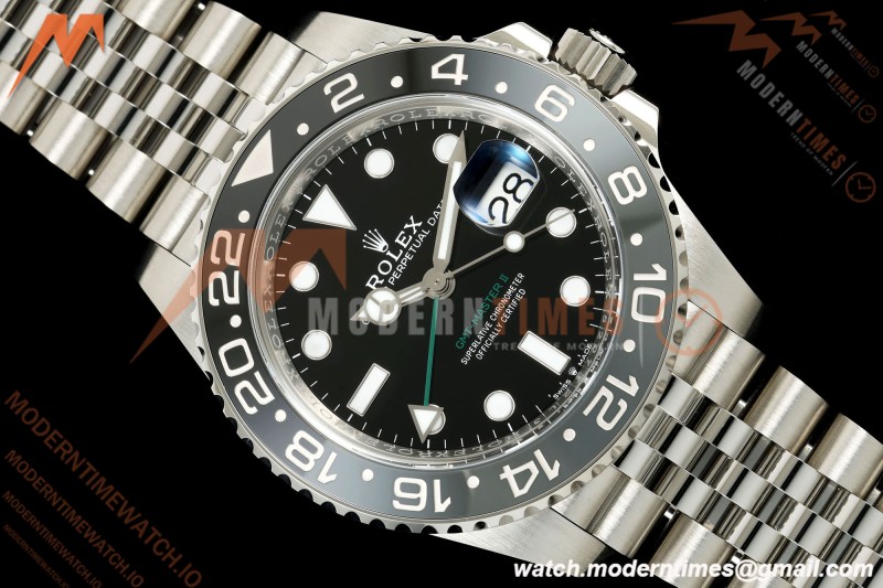 Rolex - GMT II 126710GRNR Bruce Wayne 40mm 904L Jubilee SS/SS Black VF DD3285 CHS | 로렉스 - GMT II 126710GRNR 브루스 웨인 40mm 904L 주빌리 SS/SS 블랙 클린 플러스 DD3285 CHS