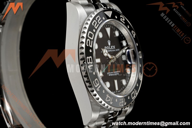 Rolex - GMT II 126710GRNR Bruce Wayne 40mm 904L Jub SS/SS Black Dial RWF JH3285 Free Sprung