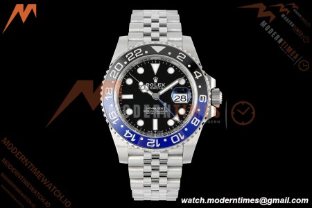 Rolex - GMT II 126710BLNR Batgirl 40mm 904L Jub SS/SS Black Dial RWF JH3285 Free Sprung