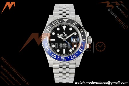 Rolex - GMT II 126710BLNR Batgirl 40mm 904L Jub SS/SS Black Dial RWF JH3285 Free Sprung