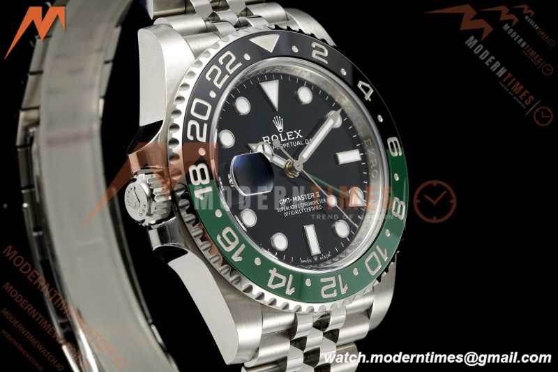 Rolex - GMT II 126720VTNR LHD 40mm 904L Jub SS/SS Black Dial RWF JH3285 Free Sprung