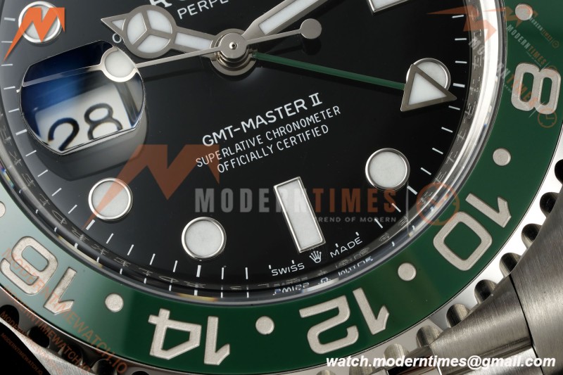 Rolex - GMT II 126720VTNR LHD 40mm 904L Jub SS/SS Black Dial RWF JH3285 Free Sprung
