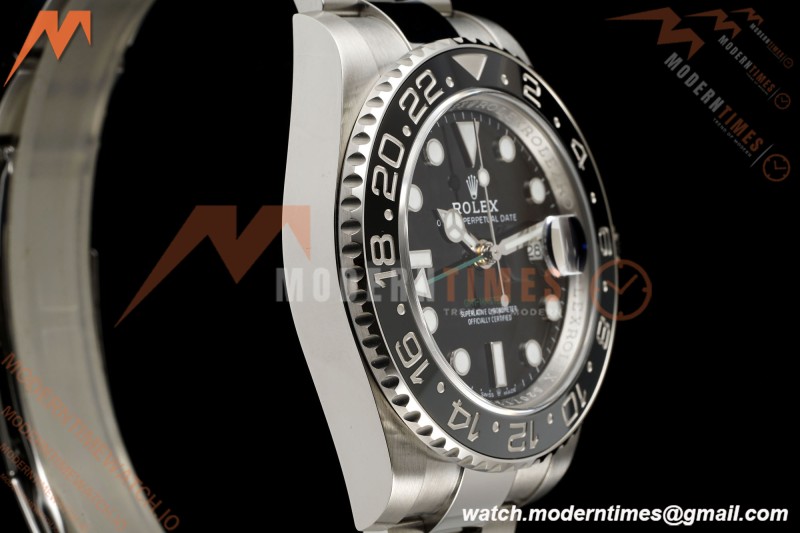 Rolex - GMT II 126710GRNR Bruce Wayne 40mm 904L Oys SS/SS Black Dial RWF JH3285 Free Sprung