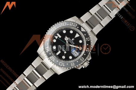 Rolex - GMT II 126710GRNR Bruce Wayne 40mm 904L Oys SS/SS Black Dial RWF JH3285 Free Sprung