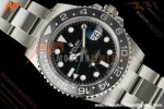 Rolex - GMT II 126710GRNR Bruce Wayne 40mm 904L Oys SS/SS Black Dial RWF JH3285 Free Sprung