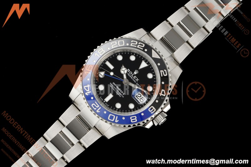 Rolex - GMT II 126710BLNR Batman 40mm 904L Oys SS/SS Black Dial RWF JH3285 Free Sprung