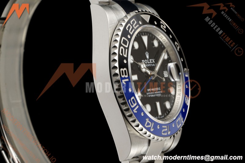 Rolex - GMT II 126710BLNR Batman 40mm 904L Oys SS/SS Black Dial RWF JH3285 Free Sprung