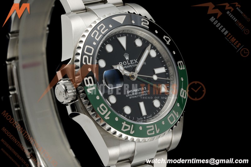 Rolex - GMT II 126720VTNR LHD 40mm 904L Oys SS/SS Black Dial RWF JH3285 Free Sprung