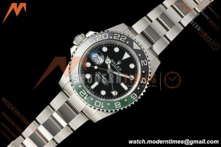 Rolex - GMT II 126720VTNR LHD 40mm 904L Oys SS/SS Black Dial RWF JH3285 Free Sprung