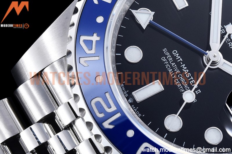Rolex - GMT II 126710 Jub 904L SS/SS Blk VSF VR3186 CHS