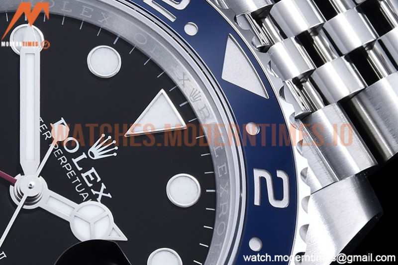 Rolex - GMT II 126710BLRO Jub 904L SS/SS Blk VSF VR3186 CHS