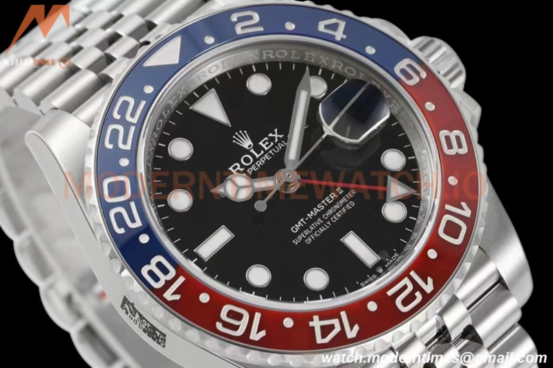 Rolex - GMT II 126710BLRO Jub 40mm 904L SS/SS Black C+F VR3285 CHS