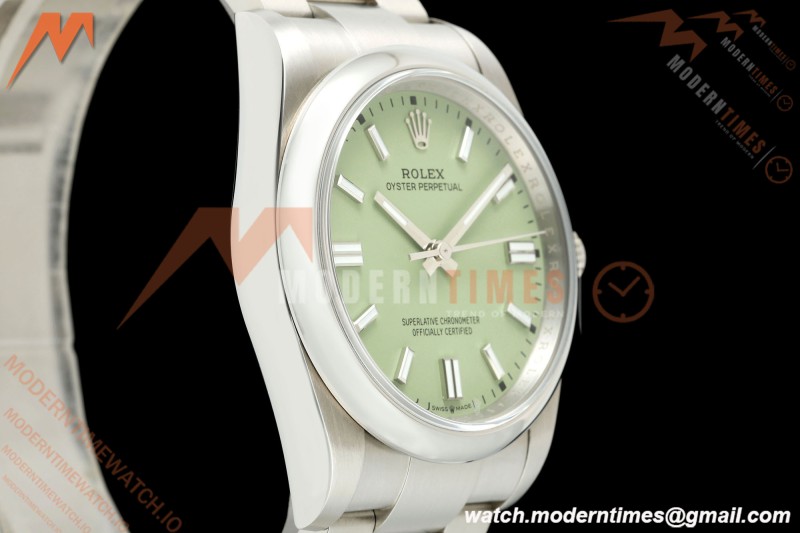 Rolex - Oyster Perpetual 126000 36mm Oys Smt 904L SS/SS Pistachio Green Dial GMF V2 VR3230