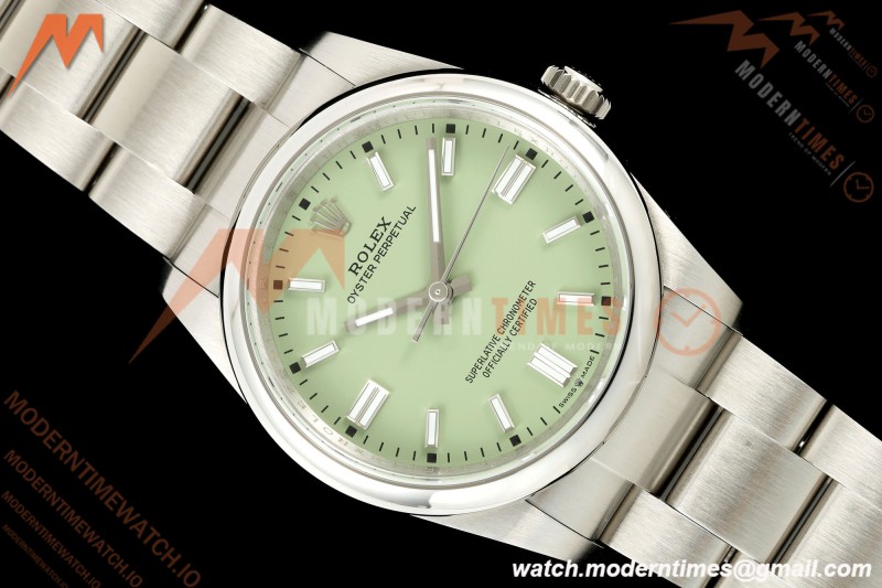 Rolex - Oyster Perpetual 126000 36mm Oys Smt 904L SS/SS Pistachio Green Dial GMF V2 VR3230