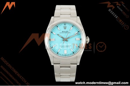 Rolex - Oyster Perpetual 126000 36mm Oys Smt 904L SS/SS Turquoise Dial VF DD3230 | 롤렉스 - 오이스터 퍼페츄얼 126000 36mm 오이스터 스무스 904L 스테인리스 스틸/스테인리스 스틸 터쿼이즈 다이얼 VF DD3230