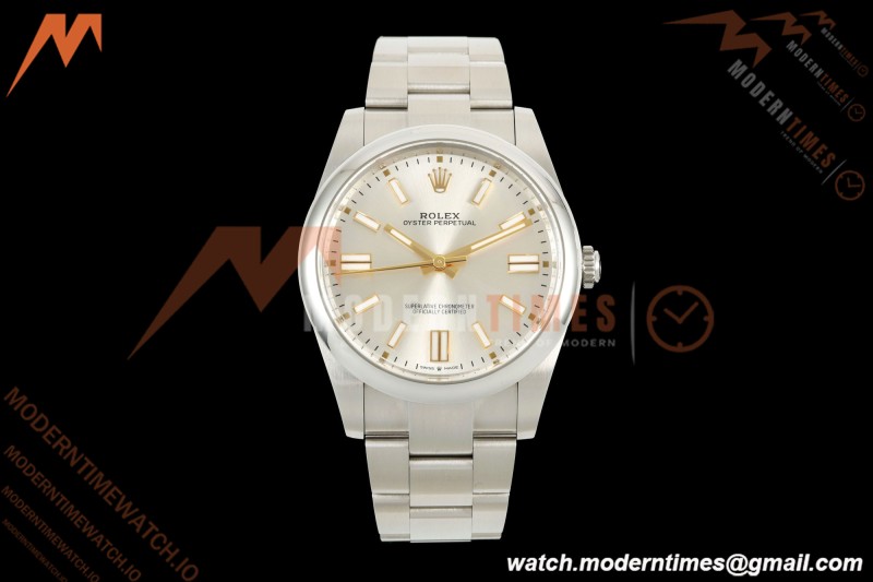 Rolex - Oyster Perpetual 41mm 124300 SS/SS Silver VF DD3230