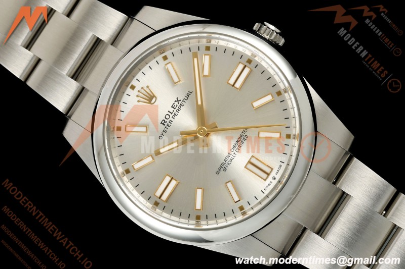 Rolex - Oyster Perpetual 41mm 124300 SS/SS Silver VF DD3230