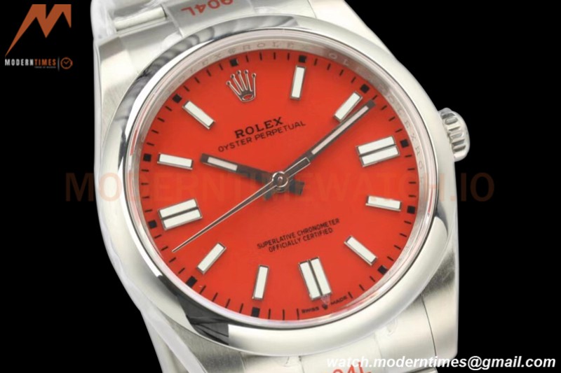 Rolex - Oyster Pert. 41mm 124300 SS/SS Coral Red EWF A3230