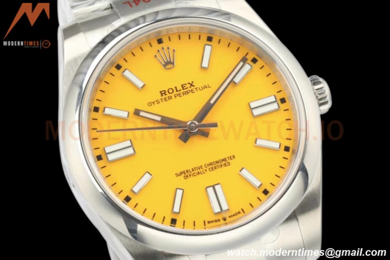 Rolex - Oyster Pert. 41mm 124300 SS/SS Yellow EWF A3230