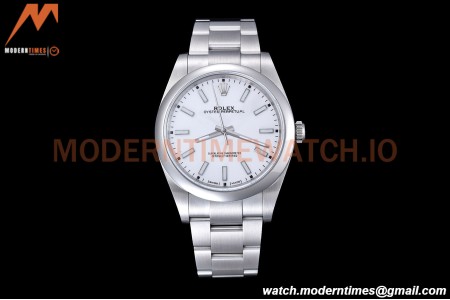 Rolex - Oyster Pert. 39mm 114300 904L SS/SS White EWF A3132