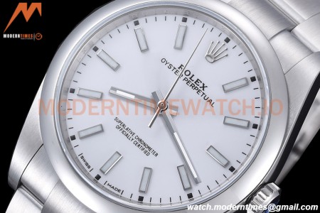 Rolex - Oyster Pert. 39mm 114300 904L SS/SS White EWF A3132
