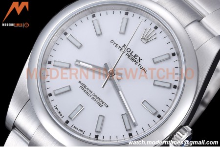 Rolex - Oyster Pert. 39mm 114300 904L SS/SS White EWF A3132