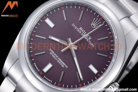 Rolex - Oyster Pert. 39mm 114300 904L SS/SS Red Grape EWF A3132
